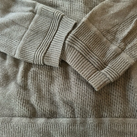 lululemon🍋 athletica Black Hooded Cardigan Lightweight Size 10 - Picture 5 of 6